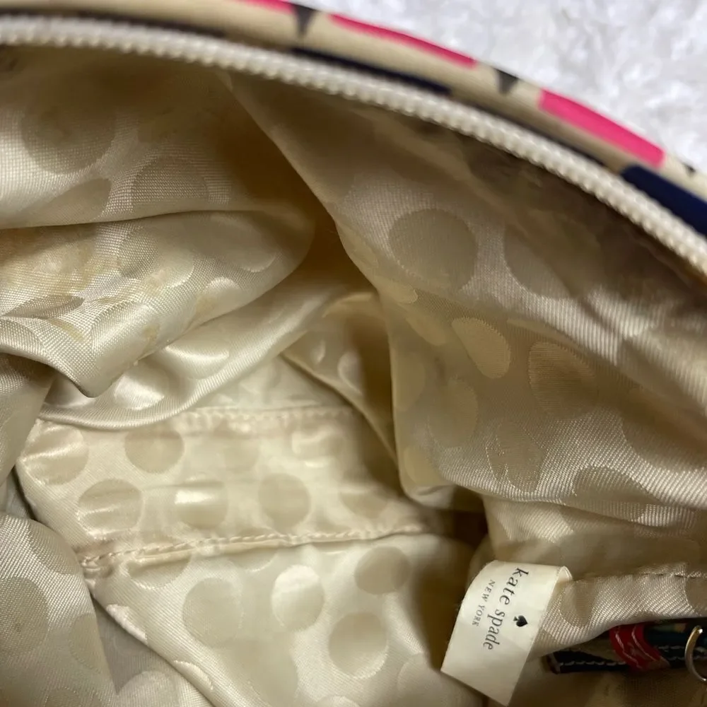 Kate Spade multi color multi color geometric prints fabric crossbody bag